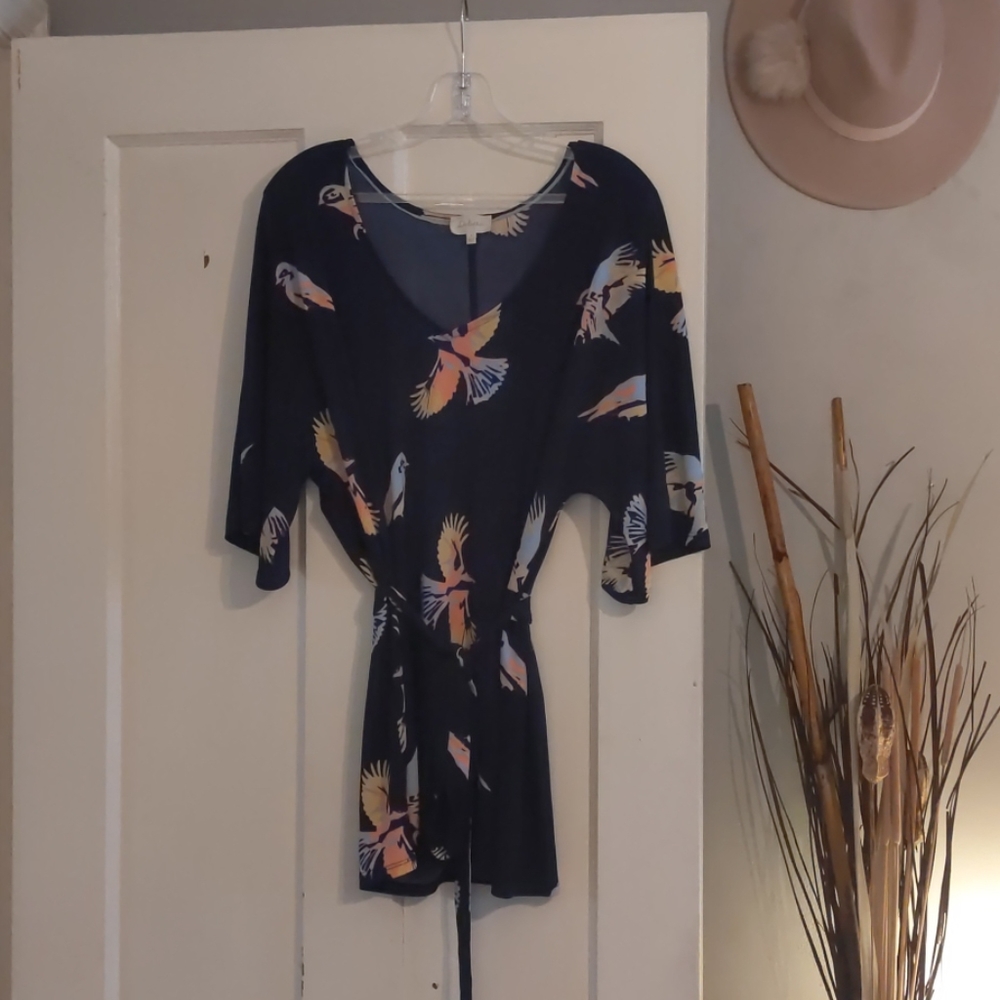 Deletta Birds Dolman Sleeve Top Anthropologie